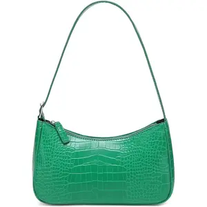 Small Purse for Women, Adjustable Shoulder Bags Crocodile Pattern Clutch Purse with Zipper Closure Retro