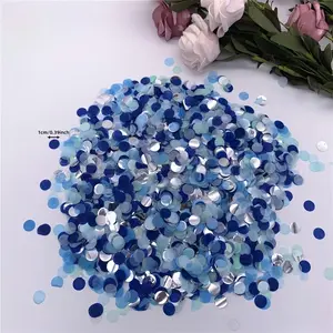 Blue Silver Color Paper Confetti 5300 Pieces, Wedding Birthday Party Decorations, Baby Shower Gender Reveal Graduation Anniversary