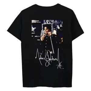 Photo Collage Tee T-Shirt Michael Jackson Tee Vintage 90s Style Unisex Tee, Retro Music Fan Gifts