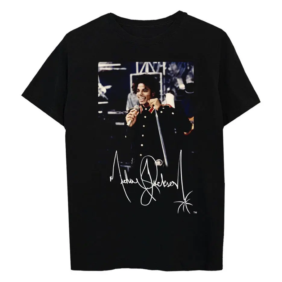 Photo Collage Tee T-Shirt Michael Jackson Tee Vintage 90s Style Unisex Tee, Retro Music Fan Gifts