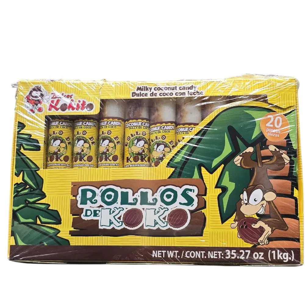 Rollos de Koko – Milky Coconut Candy Rolls (20 Pieces) Rollos de Koko – Milky Coconut Candy Rolls (20 Pieces)