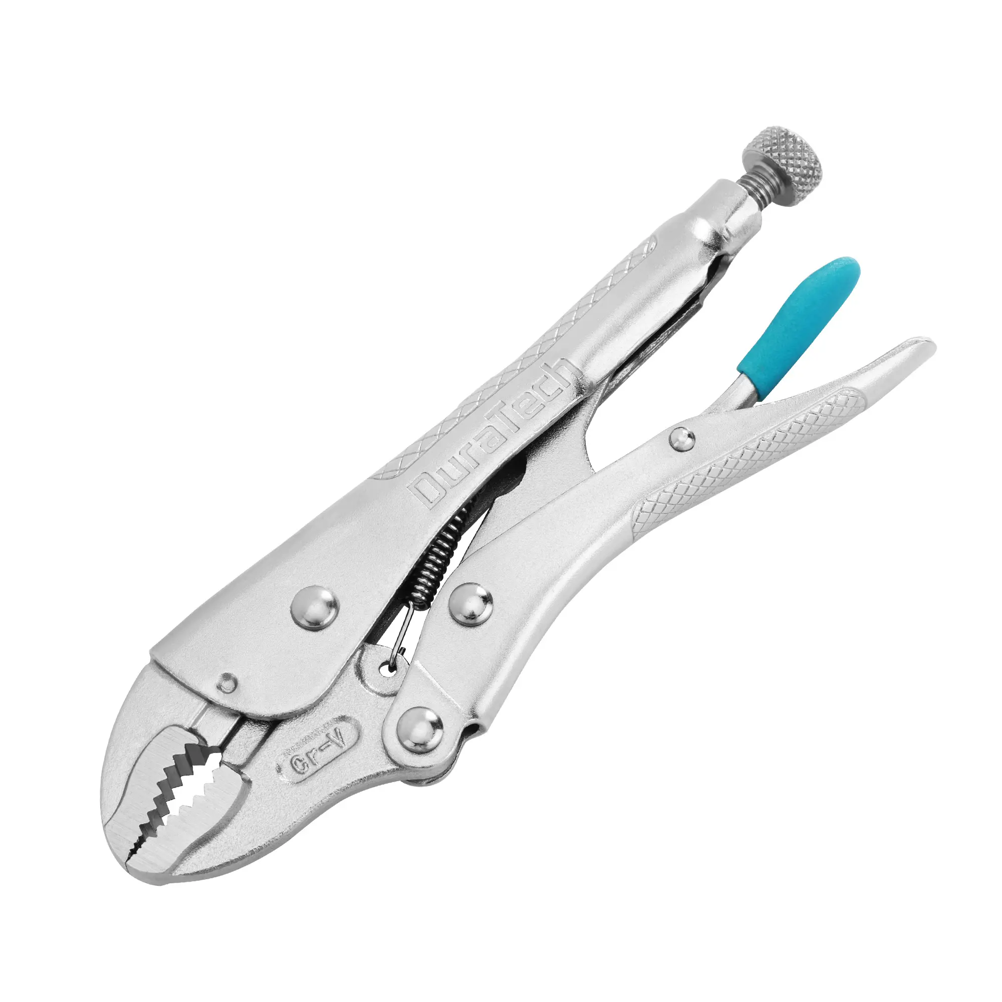 #summersale DURATECH Locking Pliers, Premium Cr-V Construction, Curved Jaw Locking Pliers with Wire Cutter, Fit for Clamping Twisting Welding