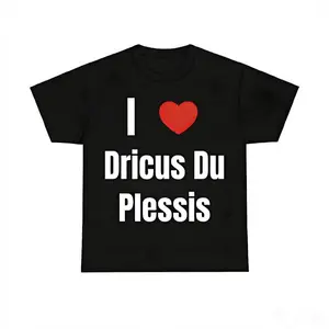 Game Day Apparel Cotton T-Shirt Featuring I Heart Dricus Du Plessis Graphic for Fans