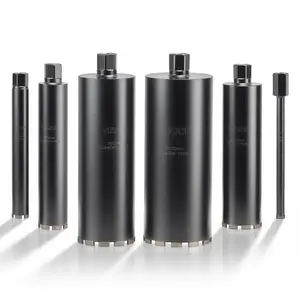 SummerWinsVEVOR Core Drill Bit, 6 Pieces, 1/2/3/4/5/6 inch Diameter, 14 inch Drilling Depth, 1-1/4 in-7 Internal Thread, High-Precision Welding, Wet Diamond Core Bit for Reinforced Concrete, Bricks, and Masonrydealsforyoudays