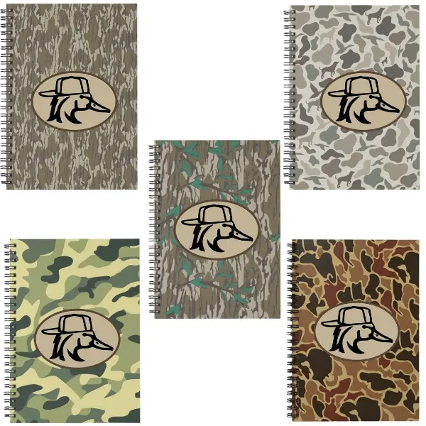 Old School Camo "Redneck Duck" Spiral Notebook, Ruled Line, Duck Hunting Notebook, Back to School Supplies