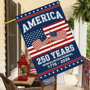 250th Anniversary America Garden Flags Decor for Outside, 250 Anniversary USA Patriot Eagle 1776-2026 Commemorative Yard Sign Garden & House Banner, Perfect Decor for Any Occasion