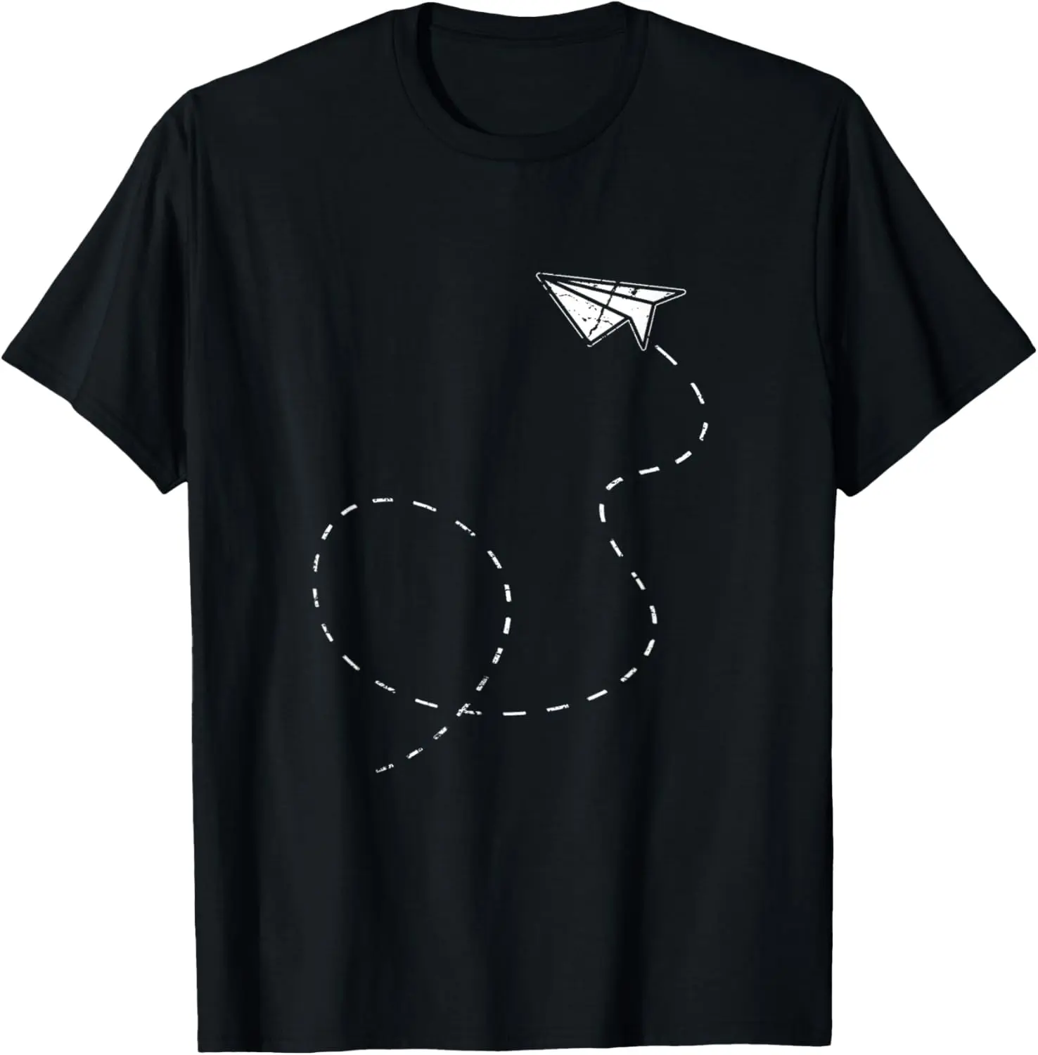 100%cotton White Paper Airplane Paper Plane T-Shirt