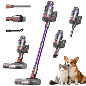 FEPPO Cordless Vacuum Cleaner, 30KPa Stick Vacuum for Home Hardwood Floor Carpet, Anti-Tangle Pet Hair Vacuums with 60Mins Runtime, Lightweight Handheld Vac for Car