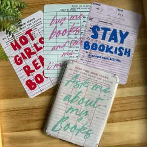 Library Card E-Reader Inserts  - book lover gift