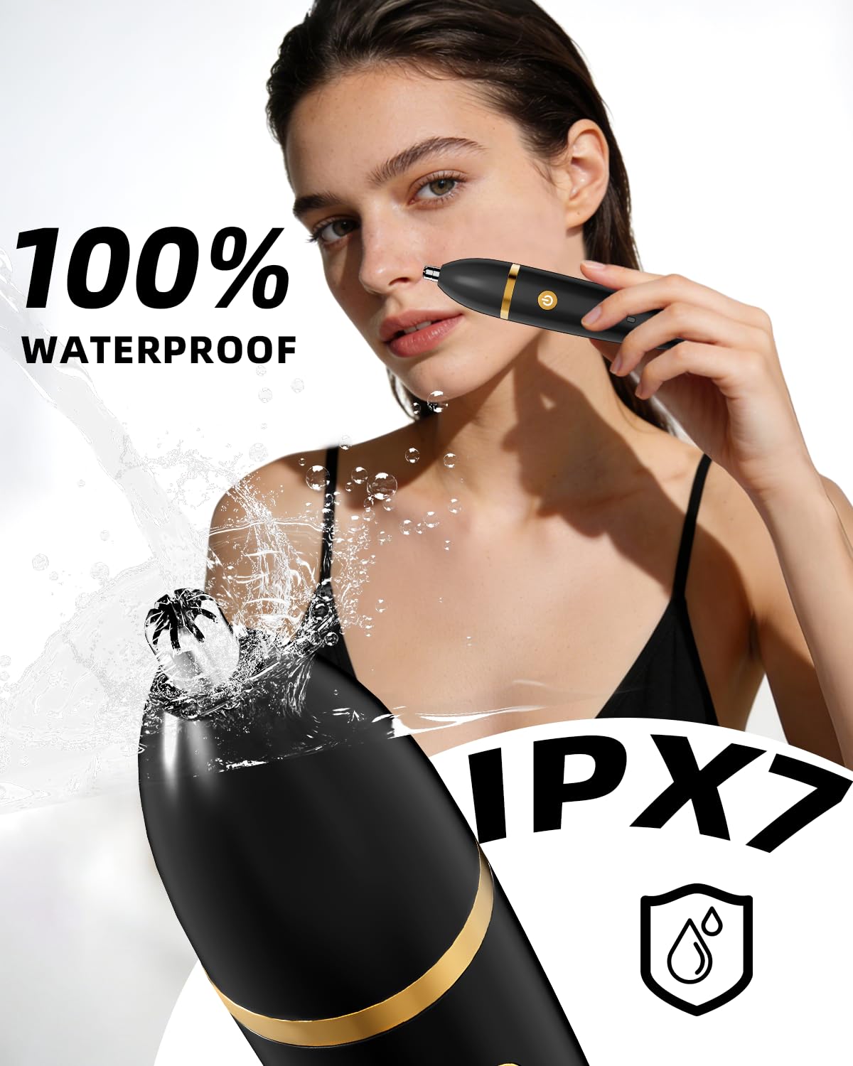 Manscape Body Hair Trimmer for Men:Hair Trimmer, 3 in 1 Versatile Electric Shaver for Groin,Face,Beard,Nose,Waterproof Body Groomer with Ceramic Blades, Mens Gifts