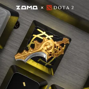 ZOMO DOTA2 Series Aluminum Artisan Keycap Set of 8 Gaming Setup for Mechanical Keyboard