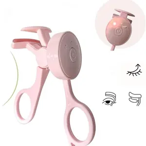 Wide-angle eyelash curler, frameless eyelash curler, suitable for all eye shapes, frameless, won't pinch the eyes, easy to use (heated wide-angle eyelash curler) Curling Beauty