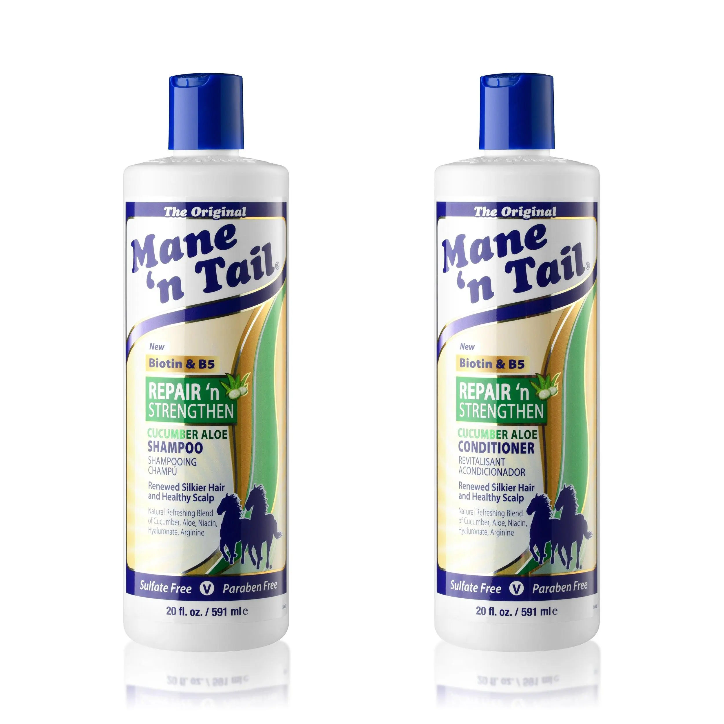 Repair 'n Strengthen Shampoo & Conditioner 20oz each Cucumber & Aloe Repair 'n Strengthen Shampoo & Conditioner 20oz each Cucumber & Aloe