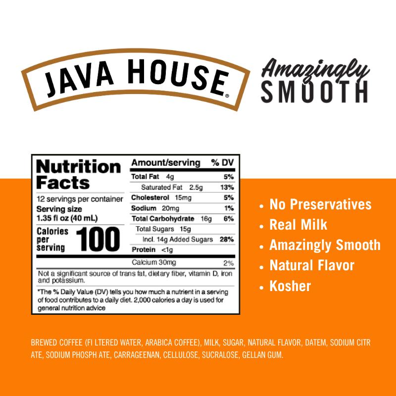 Java House Cold Brew Latte Coffee Concentrate Single Serve Liquid Pods by Java House, Peel and Pour (Pack of 12, Salted Caramel Latte)