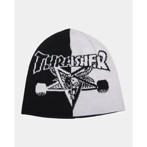 Thrasher Magazine Beanie Sk8 Goat Split Black/White