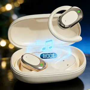 NEW M75-Wireless Earbuds Bluetooth Headphones Playback Ear Buds Power Display with Noise Canceling Mic Headsets for Sports Workout Running Black Audio Electronic