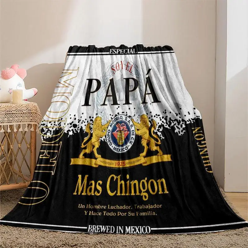 Letter Print Blanket Gift for Dad, Casual SoftThrow Blanket, Bedroom Accessories, RoomAccessories, Warm Napping Blanket, Men Gifts,Travel Essentials,