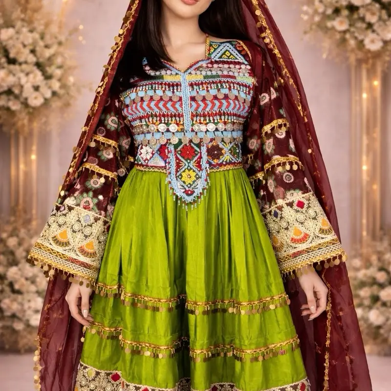 Green afghan dress - TikTok Shop
