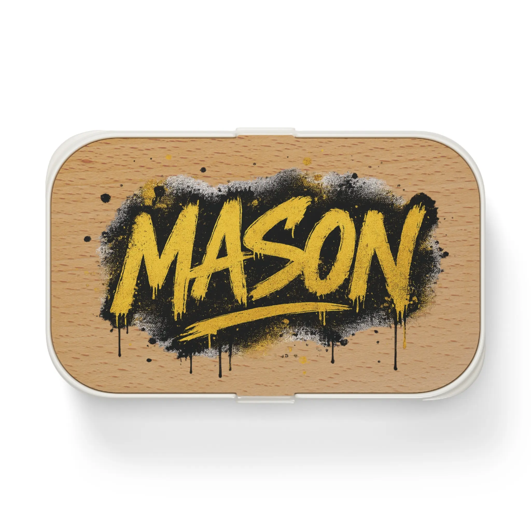 Graffiti Name Mason Bento Lunch Box | Personalized Kids Lunchbox