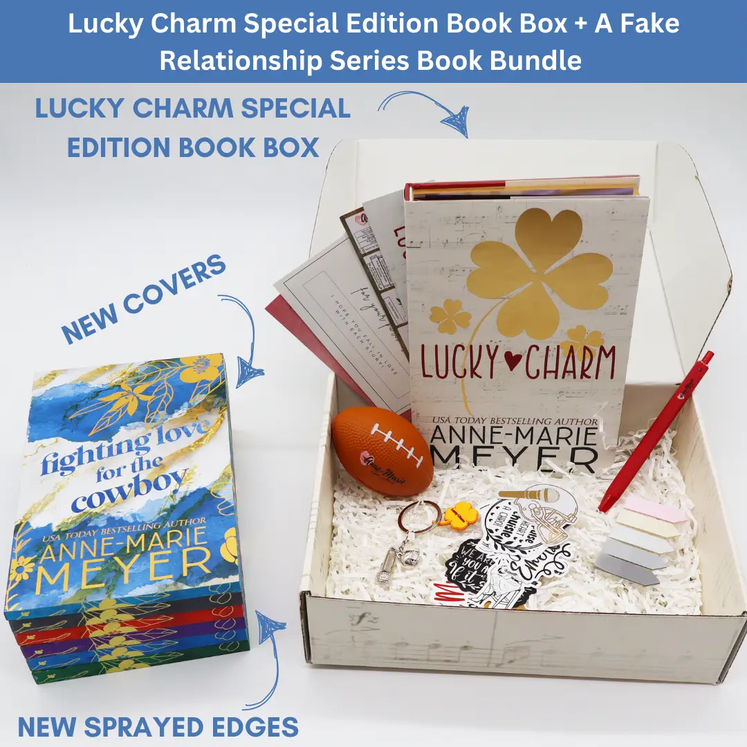 Lucky Charm Special Edition Box + A Fake Relationship Series Book Bundle Elevated Paperbacks