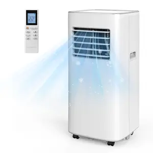 Line Blaster Portable Air Conditioners, 8500 BTU portable ac cool up to 360 Sq.Ft, 3 IN 1 with Remote Control, Sleep Mode, Windows kit, White