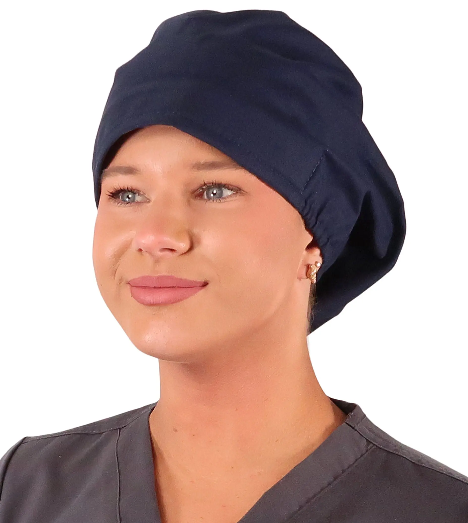 Riley Comfort Scrub Cap - Solid Dark Navy Blue