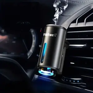Intelligent car air fragrance diffuser, car air freshener with fragrance, comes with 1/3 bottle of essential oil（Chanel Oceanic Blending Eau de Toilette）, humidifier car essential oil diffuser