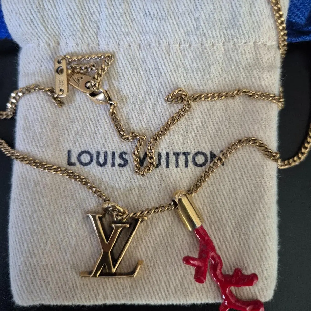 Pre-owned Louis Vuitton Gold Necklace 12580263866/408393