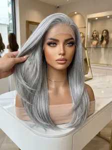 Women's Lace Frontal Wig Medium Long Hair Natural Looking Lightweight Fluffy Daily Wear Suitable for All Occasions Lace Front Wigs