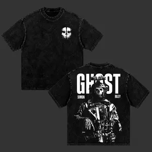 [Collection]Retro Call Of Duty-Ghost Vintage Washed Graphic Tee, Oversized Tactical Military Gamer Streetwear Shirt, COD Ghost FPS Gaming T-Shirt, Special Forces Combat Gift Tee For Men, Retro Warzone Aesthetic Apparel TM