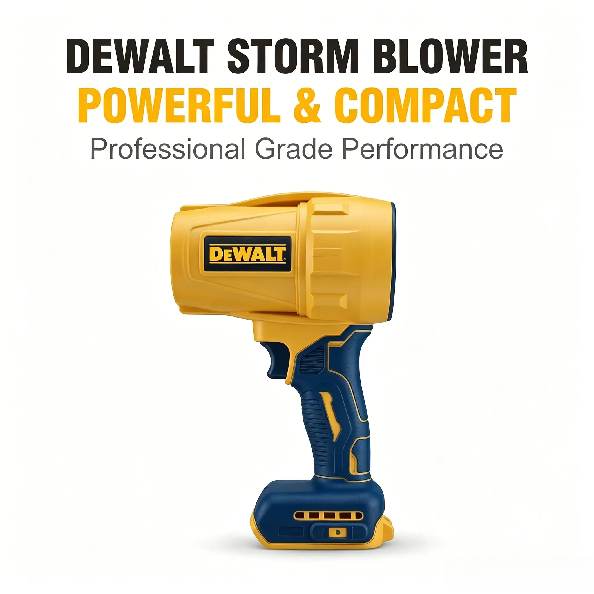DEWALT Brushless Cordless Handheld Air Blower, Power Cleaning Tool with Multi-Speed Control, Slim Balanced Body, Concentrator Nozzle for Construction Sawdust Removal, Courtyard Leaf Clearing, Mechanical Surfaces Dust Blowing driver drill