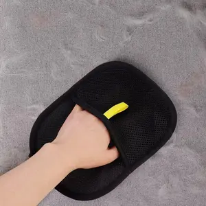 Pet Electrostatic Hair Removal Gloves Double-Sided Brushing Sticky Fur Cat & Dog Cleaning Tool for Carpet Sofa Efficient Fur Removal