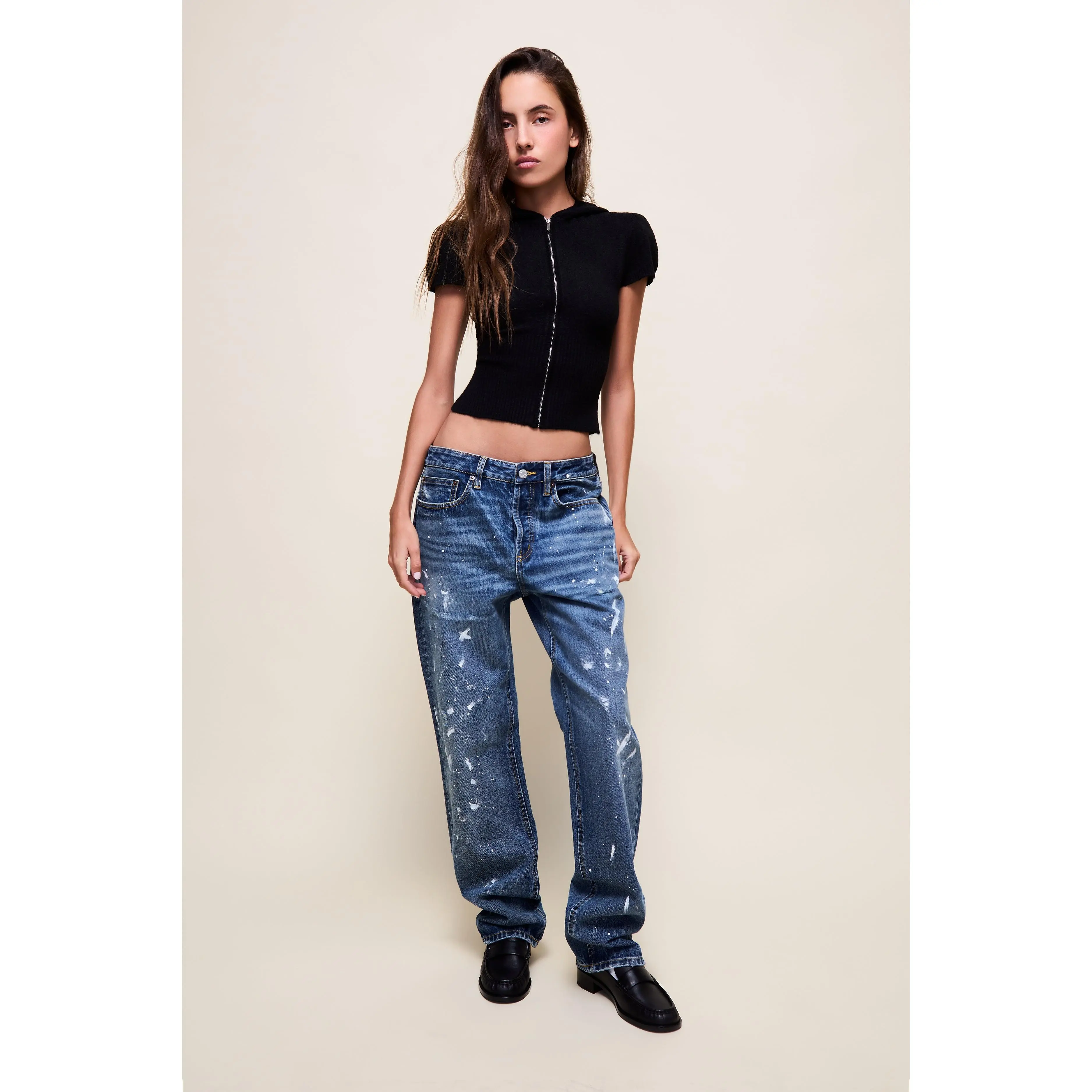 Guizio Relaxed Low Rise Denim