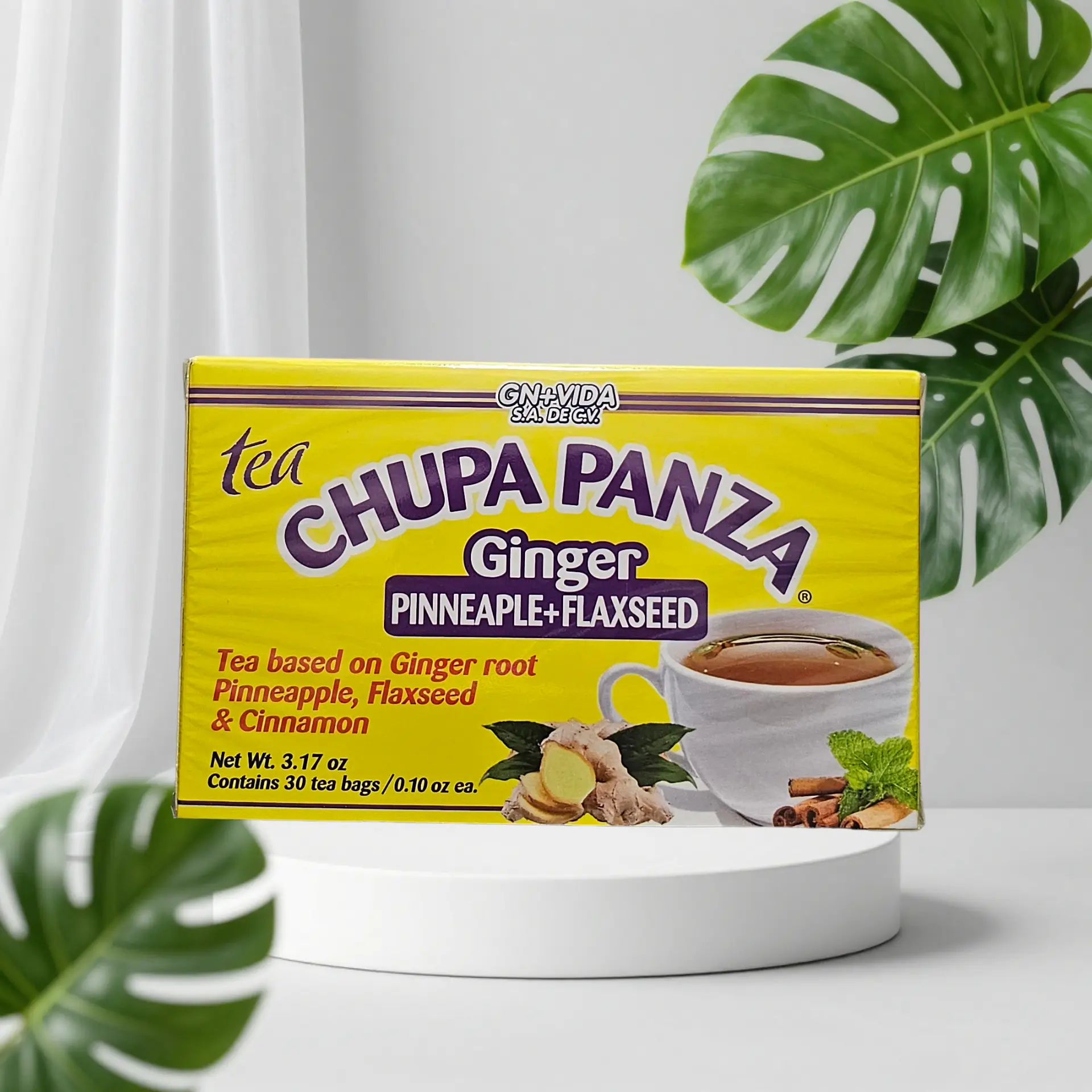 Natural Chupa P4NZ4 Wellness Supplement with Ginger, Pineapple, and Flaxseed