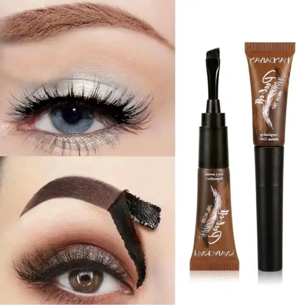 Eyebrow Dye Paste, 3 Colors Available, Waterproof Long-Lasting Brow Tint, Easy Peel-Off Formula, Eyebrow Gel Tint