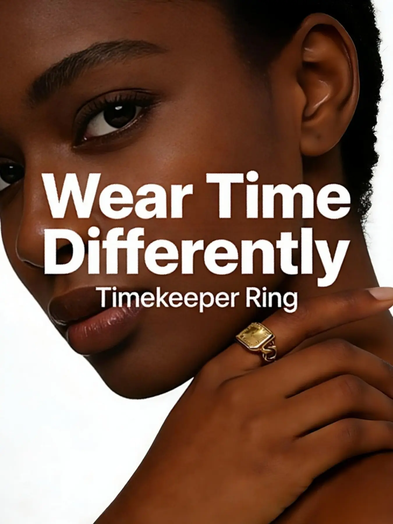 Timekeeper Watch Ring, Adjustable Watch-Shaped Statement Ring, Stylish Accessory for Women & Men, Perfect Gift Idea