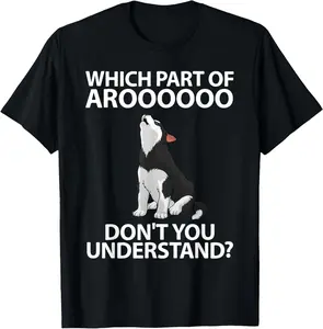 100% Cotton Funny Siberian Husky For Men Women Puppy Dog Huskies Lover T-Shirt