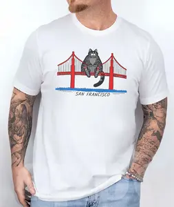 Ryan Gosling Cat Shirt, Golden Gate Bridge Cat, Hail Mary, Project, Ryland Grace Cat Shirt