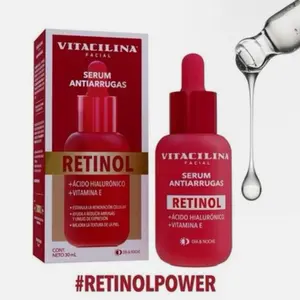 Vitacilina Retinol Serum Antiarrugas with Hyaluronic Acid & Vitamin E for Day & Night Use 30ml Firming Deep Hydration