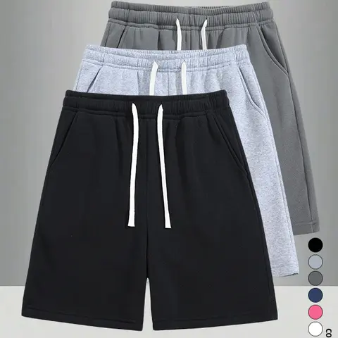 3-Pack Summer Men’s Loose Athletic Shorts, Breathable Fabric Keeps You Cool and Dry, Perfect for Gym, Strolls, and Everyday Casual Wear, Versatile