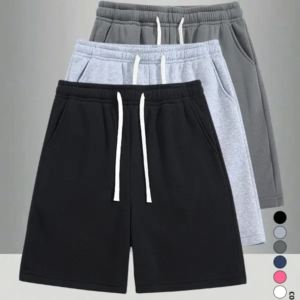 3-Pack Summer Men’s Loose Athletic Shorts, Breathable Fabric Keeps You Cool and Dry, Perfect for Gym, Strolls, and Everyday Casual Wear, Versatile