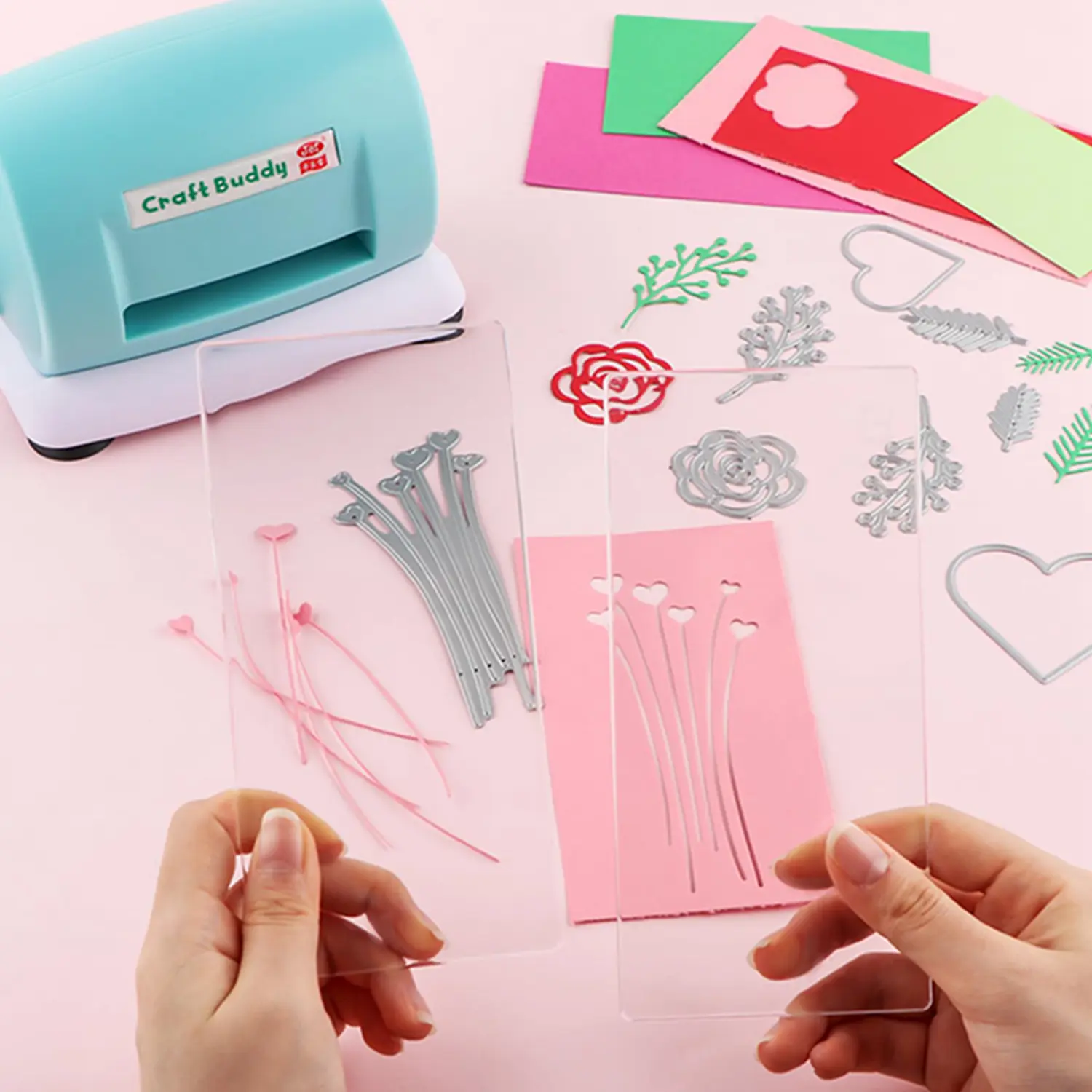 Pink Die Cutting Machine, Office Paper Trimmer, Computer & Office Stationery Cutting Supply