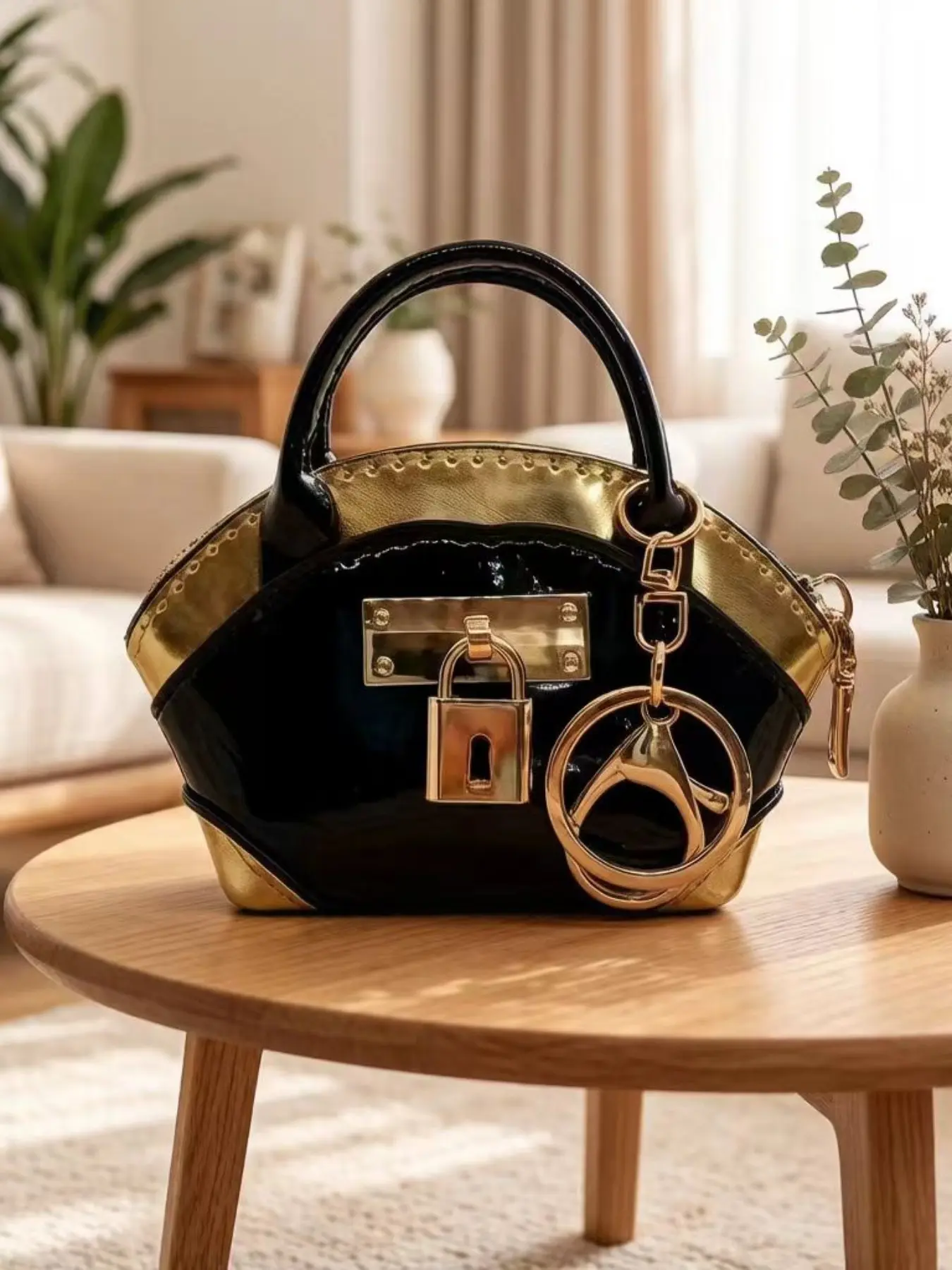 Mini Shell Bag with Zipper Design, Casual Leopard Pattern, All Seasons Handbag, Trendy Fashion Handbag for Everyday Use
