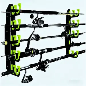 Wall-Mounted Fishing Rod Holder Fishing Rod Holders Fishing Rod Rack Suitable for Walls or Warehouses