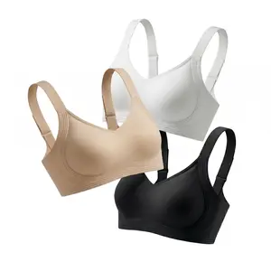 SoFlace Women’s Jelly Wireless Push‑Up Bra – Lift & Shape, Full Coverage, Seamless T‑Shirt, No‑Dig Comfort, Everyday & Light Sports
