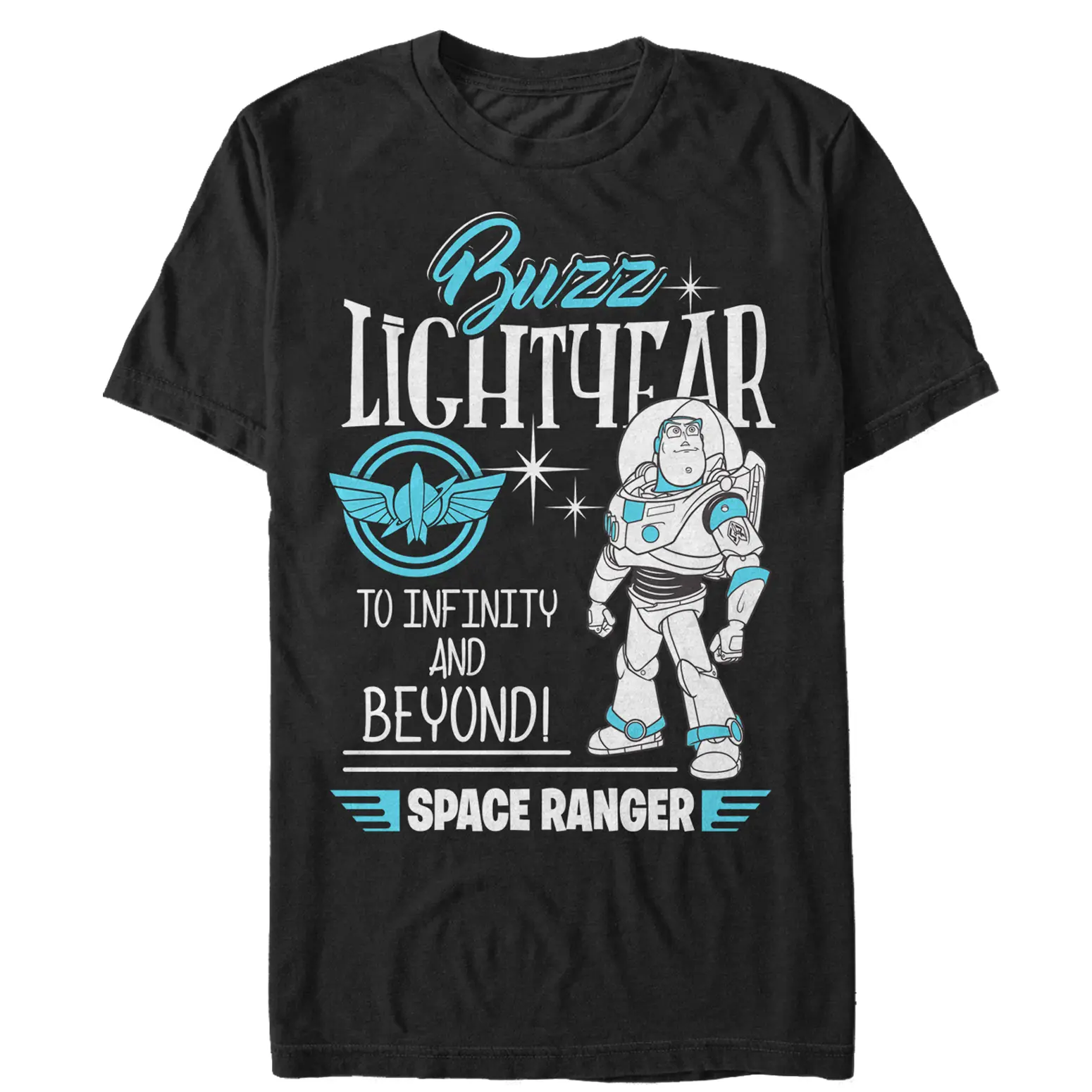 Men's Toy Story Buzz Lightyear Space Ranger Badge T-Shirt