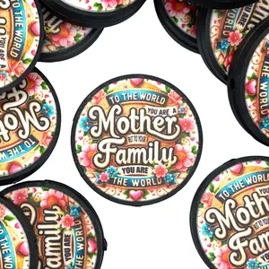 1pc To The World You Are Mother Silicone Printed Focal Beads - Mom Gift DIY Ideas for Mother's Day Gifts Beaded Pens