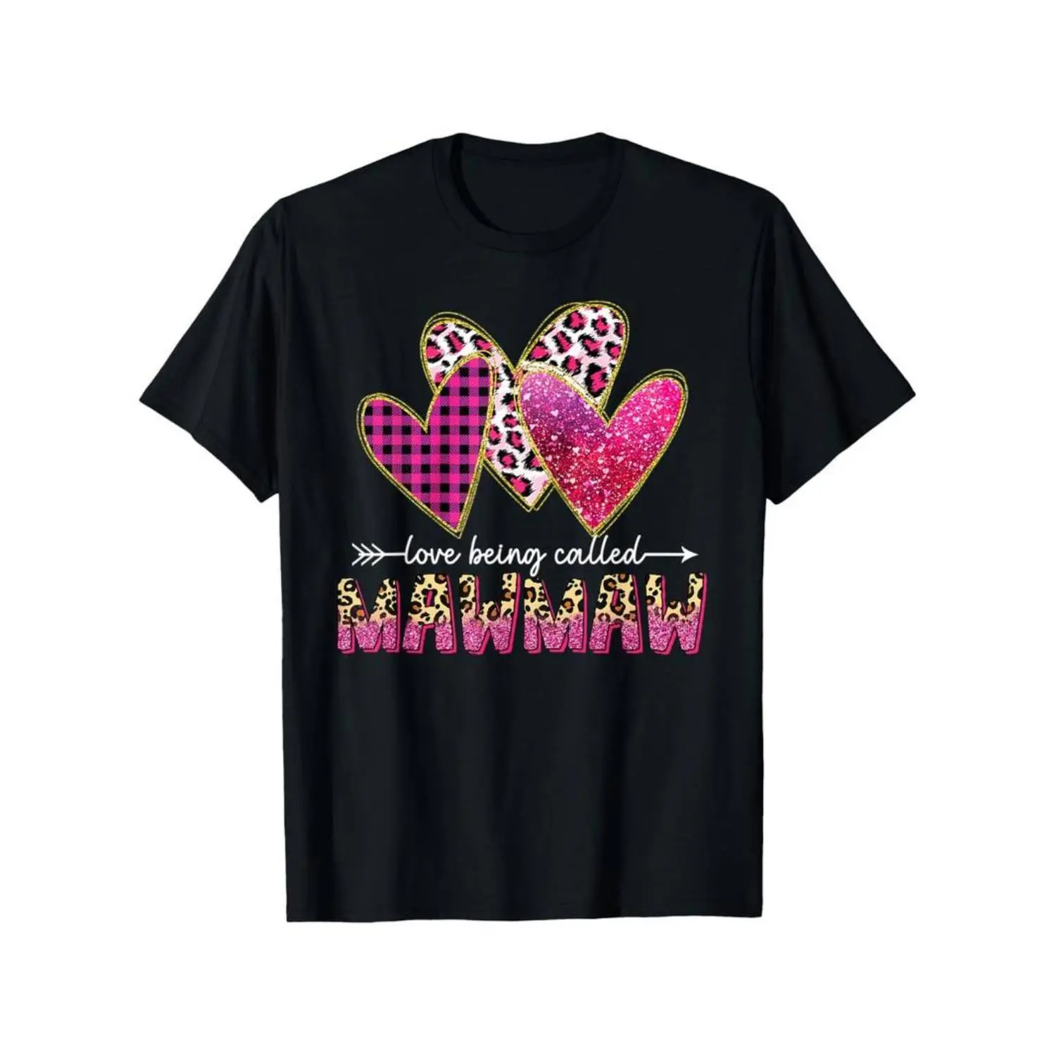 [100% Cotton]  [Cozy Comfort] Love Being Called Mawmaw" Grandma T-Shirt - 100% Cotton