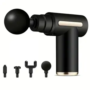 Electric Massage Machine with Replacement Heads, 1 Set Portable Handheld Comfort Muscle Massage Gun
