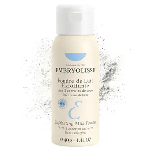 Embryolisse Exfoliating Face Scrub Powder - Facial Cleanser that Exfoliates, Tones and Softens the Skin - With Coconut & Milk Powder - 1.41 Oz